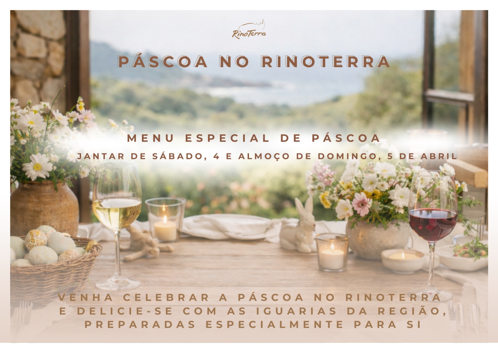 Easter Lunch or Diner at Rinoterra Minho
